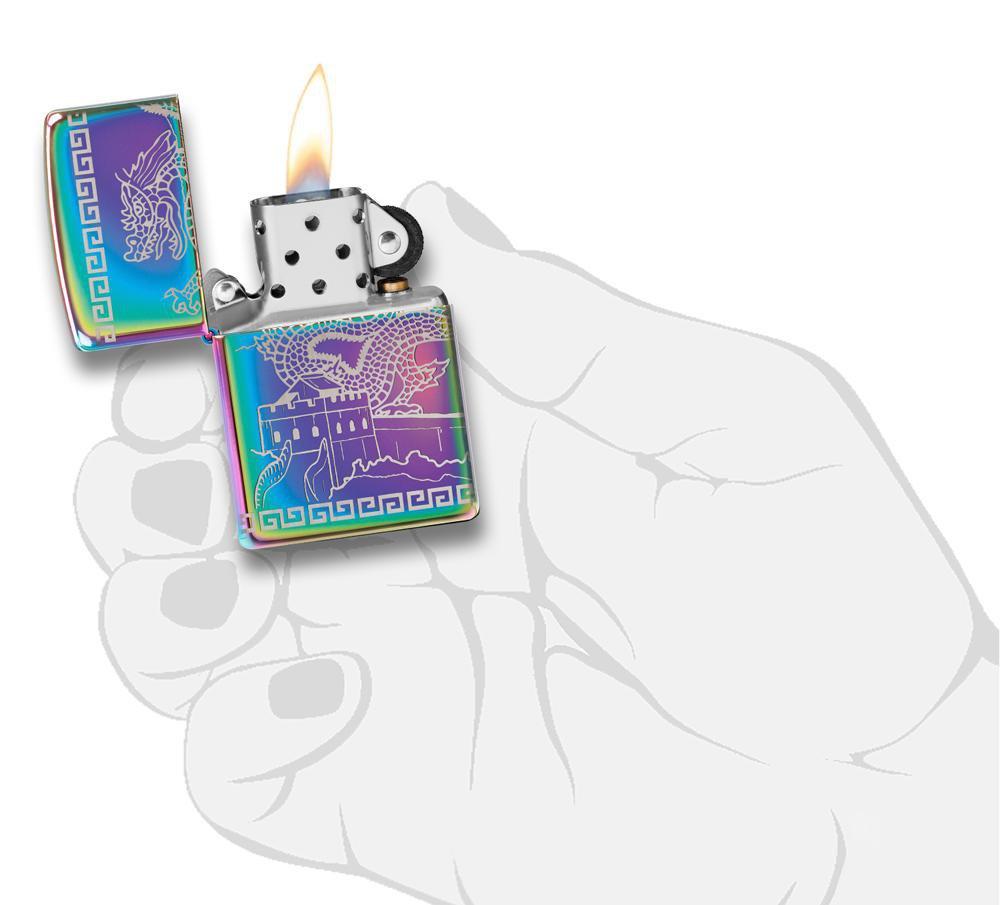 Zippo Great Wall of China Multi Color Pocket Lighter Zippo